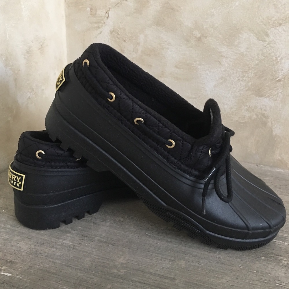 Sperry Top-Sider Black Waterproof Boot NWOT